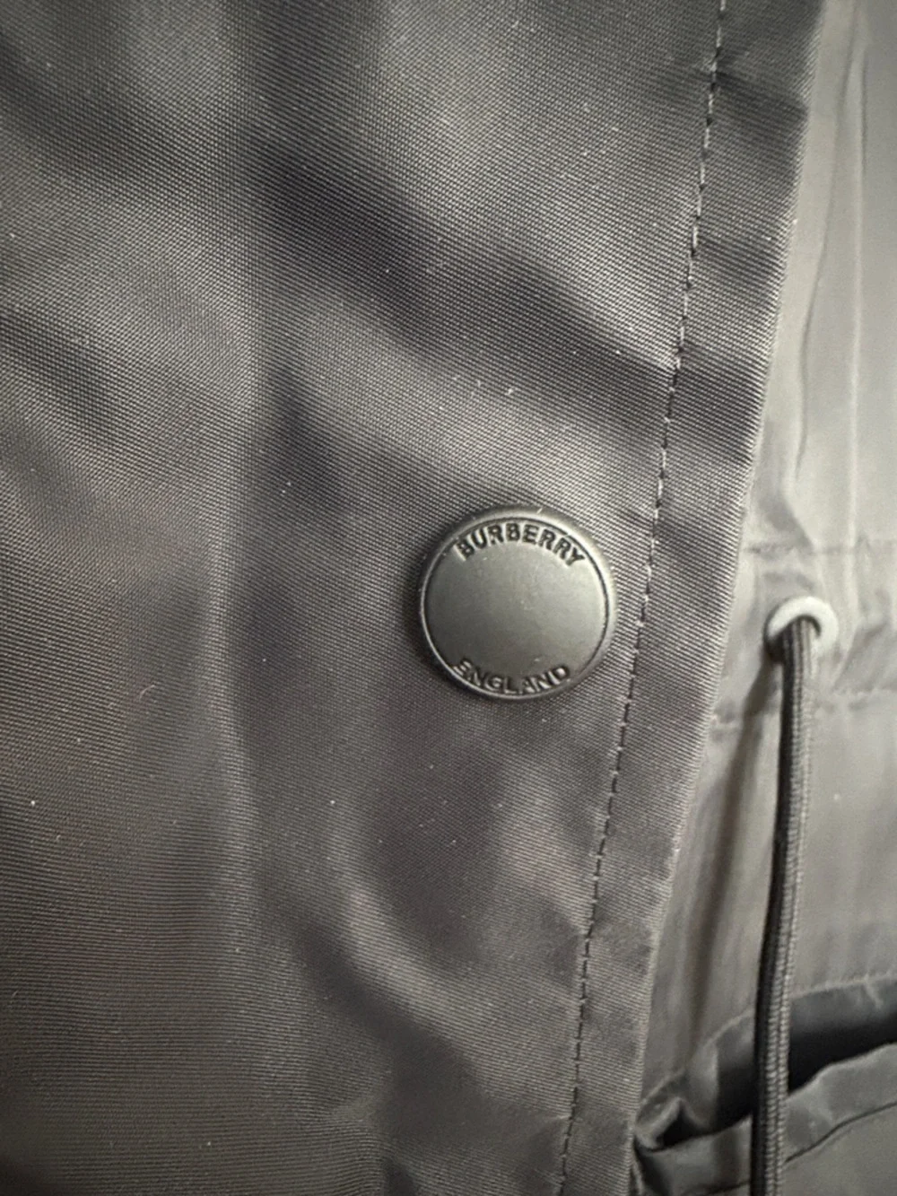 Burberry Black Hooded Trench Coat - Picture 3 of 13